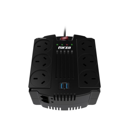 Estabilizador Forza FVR‑1202USB‑A 1200 VA